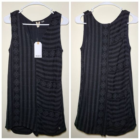 NWT|Roxy By My Side Black Sleeveless Romper, SMALL - Picture 4 of 8